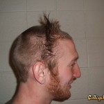 Funny snoring chin strap effect