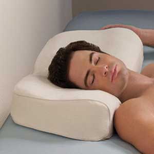 Five Reasons Why You Should Use Anti Snoring Pillows-man sleeping on anti snoring pillow